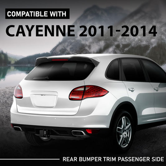 G-PLUS Rear Right Bumper Trim, Compatible with Porsche Cayenne 2011-2014, Passenger Side, 958505838009B9, PO1183101