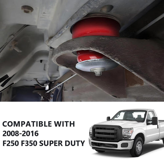 G-PLUS Body Cab Mount Bushing Kit Compatible with Ford F250 F350 Super Duty 2WD and 4WD 2008-2016 KF04060BK Red