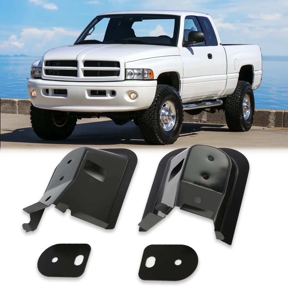 G-PLUS Front Die Stamped Cab Mounts Compatible with Dodge Pickup 1500 1994-2001/ Fit Dodge Pickup 2500 3500 1994-2002 w/Nutplates Driver and Passenger Side 55274927AB