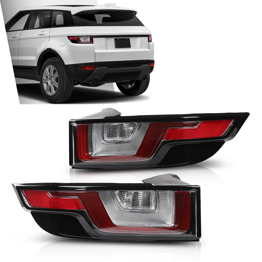 G-PLUS LED Tail Lights Rear Brake Lamps Compatible with Range Rover Evoque 2012-2018 Pair LR025146, LR025147 Luces Traseras Rear Brake Lamps Assembly