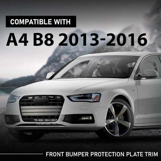 G-PLUS Front Bumper Protection Plate, Compatible with Audi A4L/A4/Avant/Quattro/qu. 2009-2017, 8K0807611B, 8K0 807 611B, 8K0 807 611 B Bumper Splash Shield Cover Skid Plate