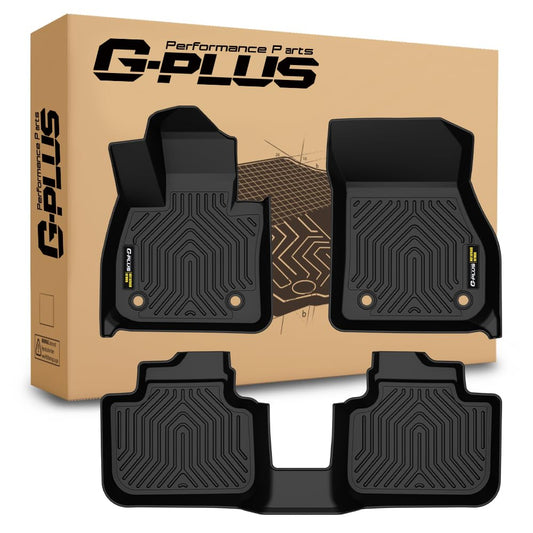G-PLUS Floor Mats 3PCS for BMW X1 F48 2016-2022 TPE All Weather Cargo Liners