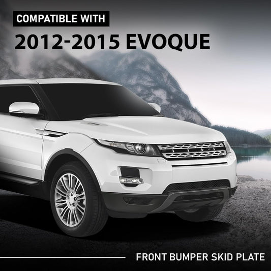 G-PLUS Front Bumper Tow Hook Cover Skid Plate Compatible with Range Rover Evoque 2012-2015