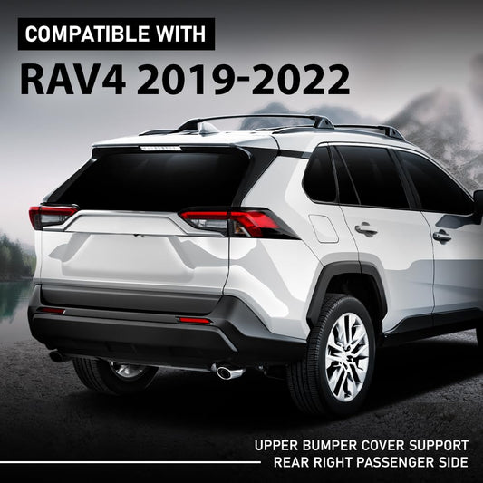 G-PLUS Rear Right Passenger Side Upper Bumper Cover Support Compatible with Toyota RAV4 2019-2022 TO1143129