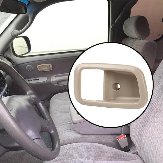 G-PLUS Door Handle Trim Set Compatible with 2000-2006 Toyota Tundra,Interior Door Handle Bezel 2Pc (Beige)