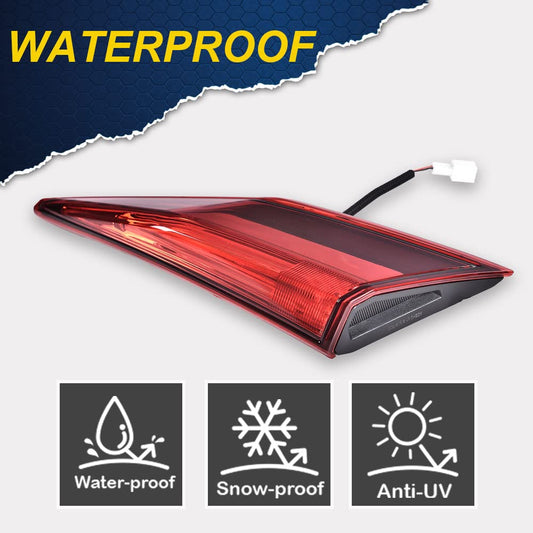 G-PLUS Tail Light - Inner Side, Replacement For 16-20 Honda Civic DX/LX/EX/EX-L/Turbo/Touring Plus/i-Style/Si/Sport 4-Door Sedan Automotive Trunk Brake Rear LED Inner Lamp Chrome Housing (Right)