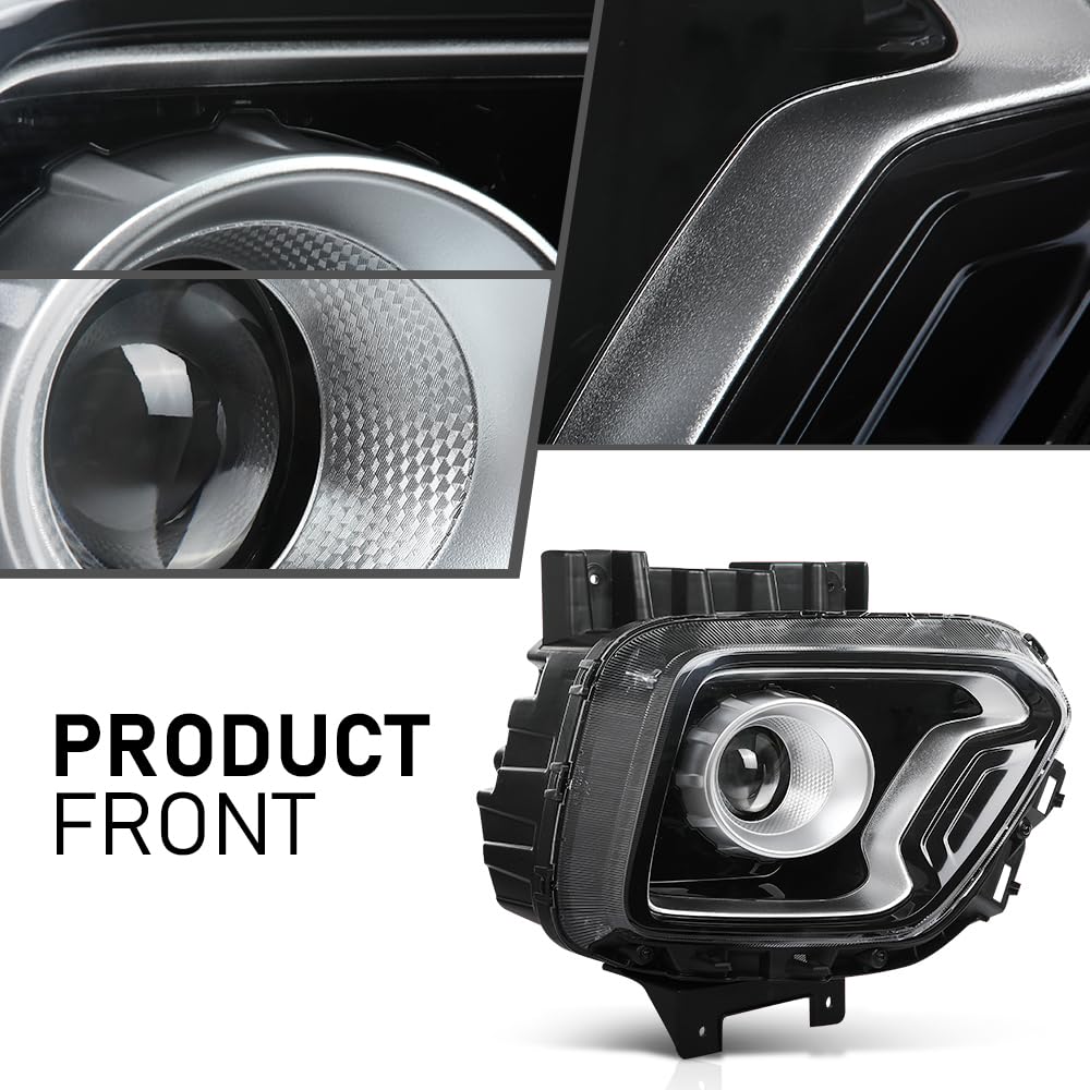 G-PLUS Front Right Headlight Assembly, Compatible with Kia Soul EX Model 2020 2021 2022, Passenger Side, KI2503240
