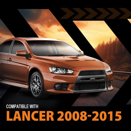 G-PLUS Front Left & Right Side Fender Liner Set Compatible with Lancer 2008-2015 2 PCS Black