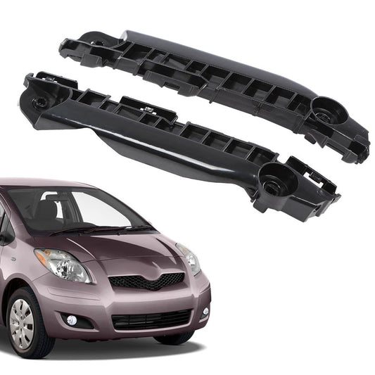 G-PLUS Front Left & Right Side 1pair Bumper Brackets Compatible with Toyota Yaris Hatchback 2007-2011 525350D040, 525360D040, TO1033115, TO1032115
