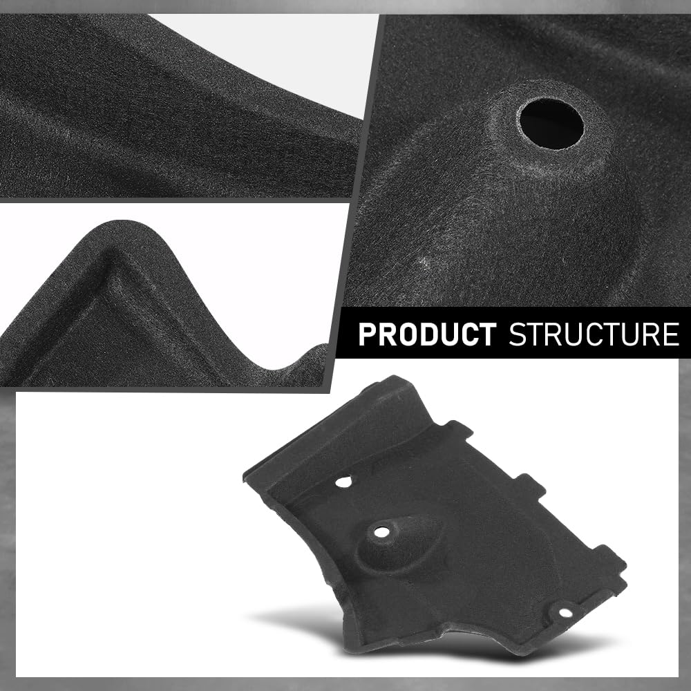 G-PLUS Front Right Underbody Splash Shield Guard Cover, Compatible with Audi A6 S6 A7 2011-2017/ A6 Allroad 2013-2017, 4G0825202A