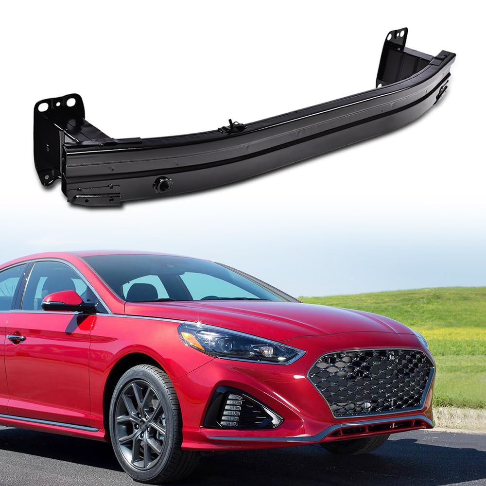 G-PLUS Front Inner inside Bumper Impact Bar Compatible with Hyundai Sonata 2015 2016 2017 2018 2019 Inside Reinforcement Rebar, 86530 C2000, 86530C2710, 86530C1710, Black