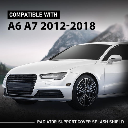 G-PLUS Radiator Support Cover Splash Shield Compatible with Audi A6 A7 2011-2018 4G0863821B