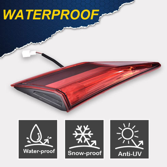 G-PLUS Tail Light - Inner Side, Replacement For 16-20 Honda Civic DX/LX/EX/EX-L/Turbo/Touring Plus/i-Style/Si/Sport 4-Door Sedan Automotive Trunk Brake Rear LED Inner Lamp Chrome Housing(Left)