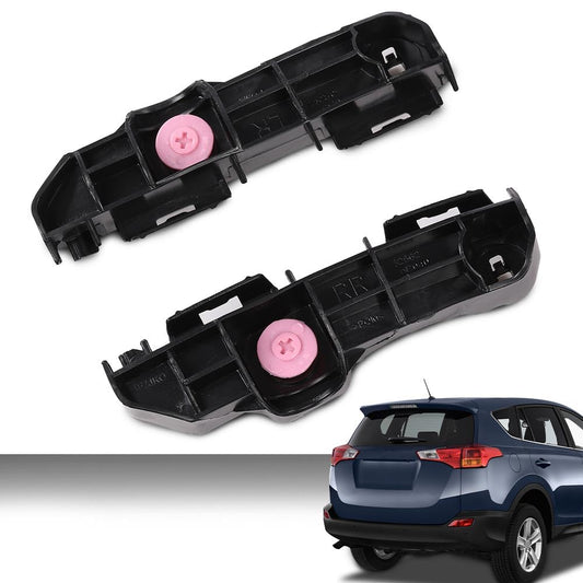 G-PLUS Rear Left Right Side Bumper Brackets Compatible with Toyota RAV4 (submodel: LE, Limited, XLE) 2013-2015 525620R030, 525630R030, TO1133117, TO1132117