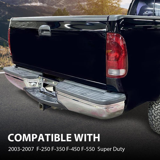 G-PLUS Rear Center Bumper Step Pad Compatible with F250 F350 F450 F550 Super Duty 2003-2007, Fit Ford F150 2002-2003, XL3Z17B807AB, FO1191115, Gray