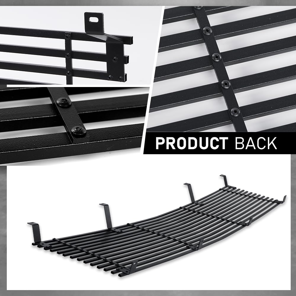 G-PLUS Billet Grille Compatible with Chevy Astro Van 1985-1994/Fit GMC Safari Van 1985-1994 C85103J Stainless Steel Black