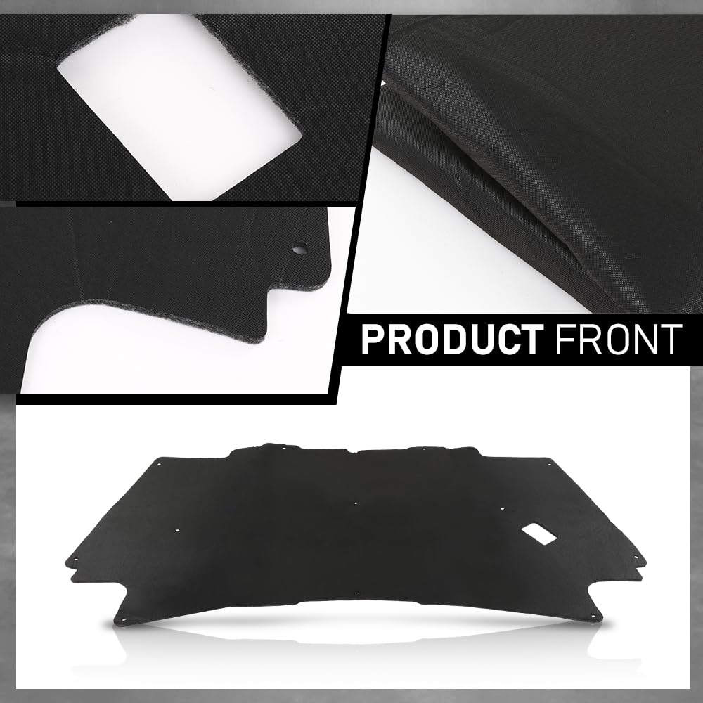 G-PLUS Hood Insulation Pad with Clips Compatible with 2002-2008 Dodge Ram 1500 Gas Only, Not for Diesel