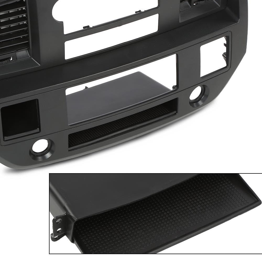G-PLUS Center Dashboard Radio Climate Control Air Vent Bezel Panel Compatible with Dodge Ram 1500 2500 3500 Truck 2006-2008