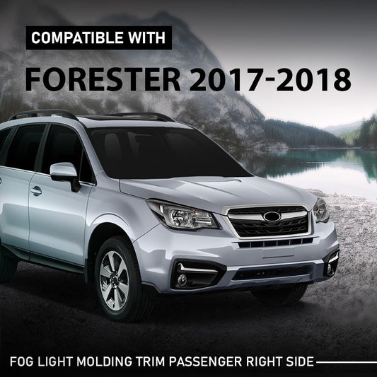 G-PLUS Fog Light Molding Trim Passenger Side Compatible with Subaru Forester 2017-2018 57708SG000