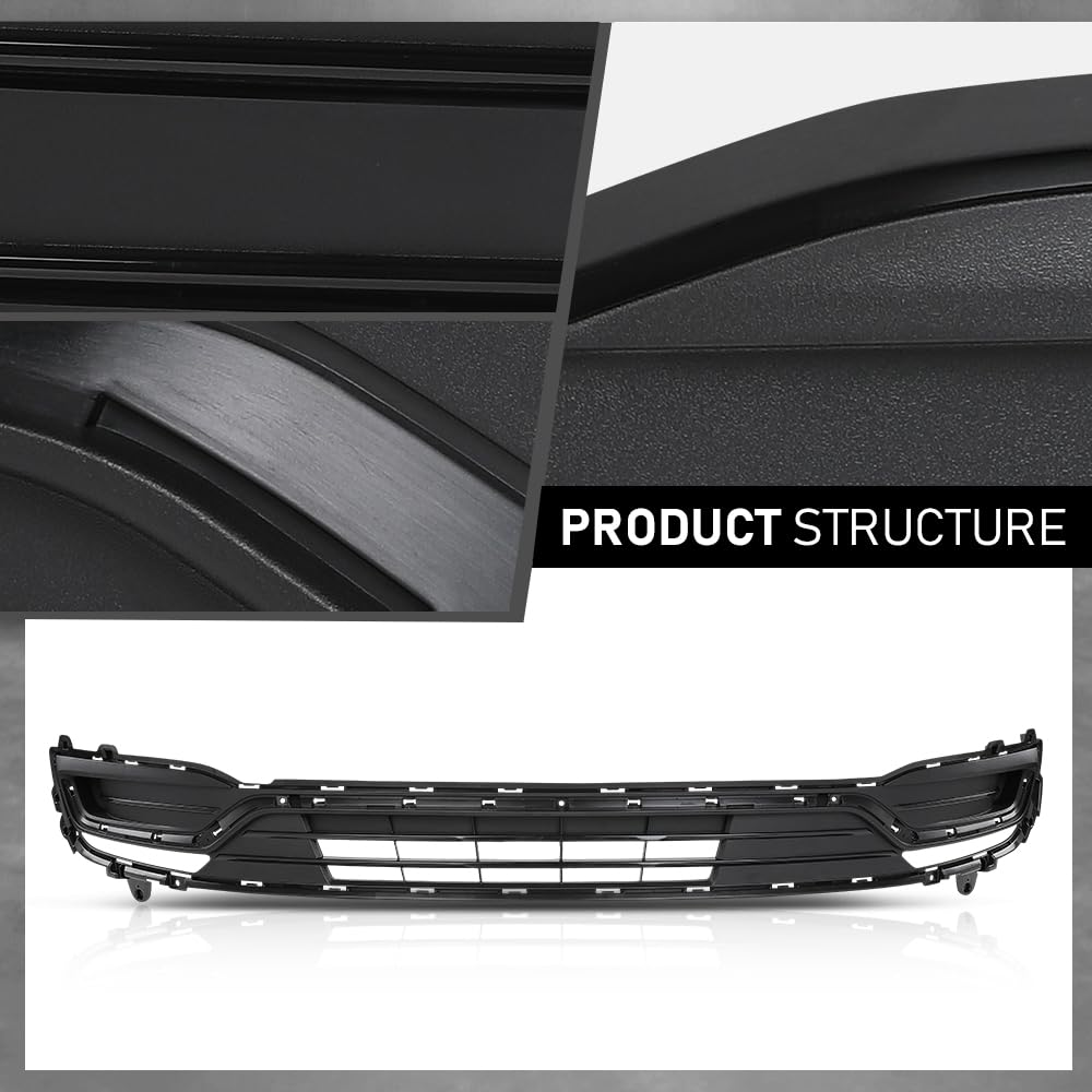 G-PLUS Front Lower Bumper Face Bar Grille, Compatible with Lincoln MKX 2016-2018, FA1Z17B968AA, A0456A0005
