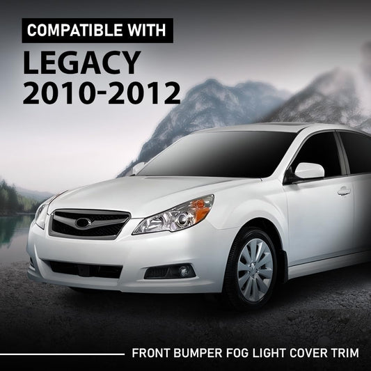 G-PLUS Front Bumper Fog Light Cover Trim Left & Right Side Compatible with Subaru Legacy 2010-2012 57731AJ19A
