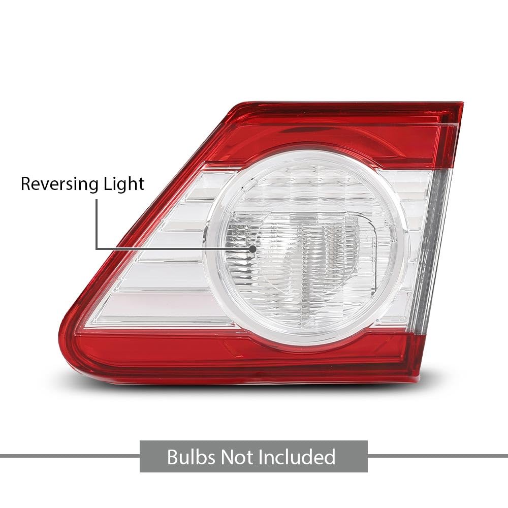 G-PLUS Tail Lights Rear Brake Lamps Inner Left & Right Compatible with Toyota Corolla 2011-2013 81590-02290, 81581-12170 Red
