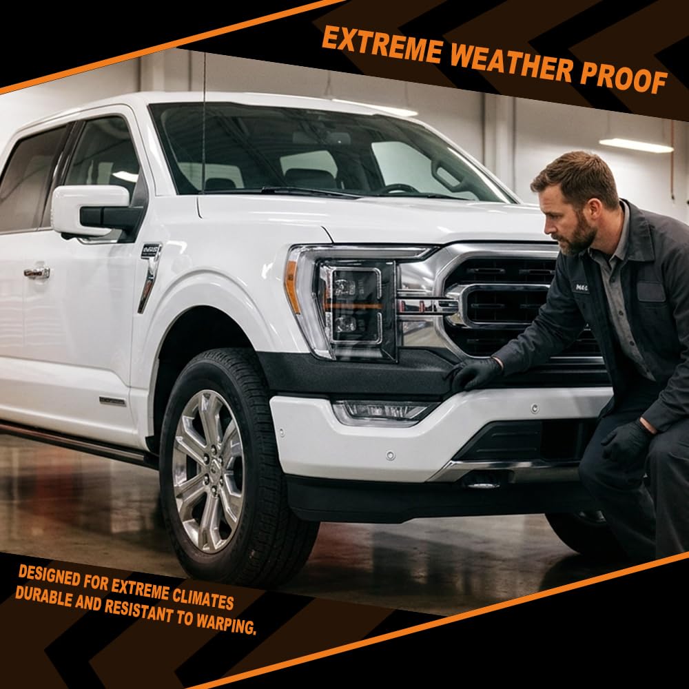G-PLUS Front Upper Bumper Cover Fascia Compatible with Ford F150 Pickup 2021-2023 ML3Z17D957CAPTM, FO1014146 Black