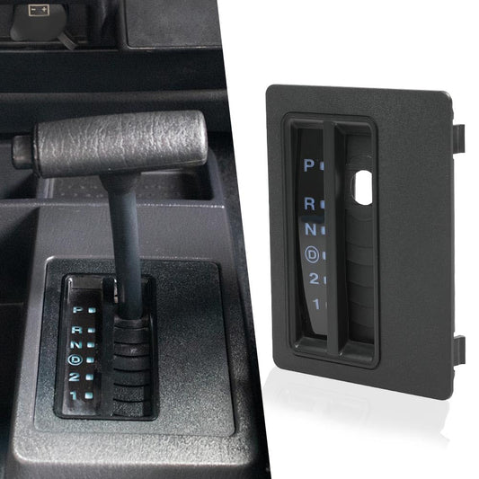 G-PLUS Automatic Floor Shift Indicator Bezel Trim Auto Console Compatible with Jeep Wrangler TJ 1997-2006 06130553 (Black)