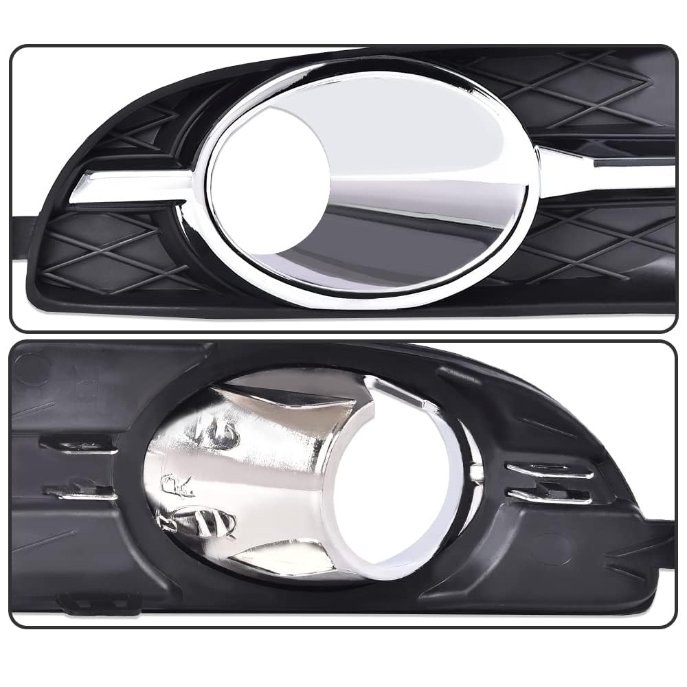 G-PLUS Front Bumper Fog Lights + Cover Trim Compatible with Buick LaCrosse 2010 2011 2012 2013 Driver & Passenger Side Fog Lamps Clear lens RW1345
