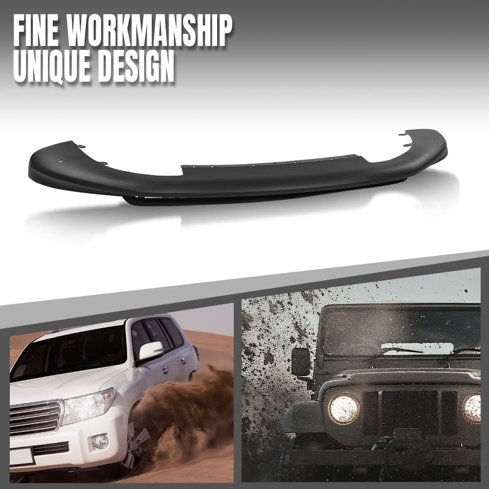 G-PLUS Air Dam Deflector Lower Valance Apron Front Compatible with Porsche Macan (submodel: Base, S) 2019 2020 2021 95B807061M1E0, PO1093109 Black