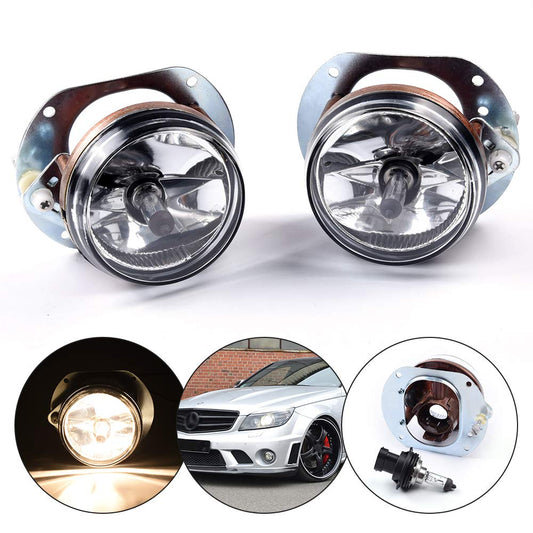 G-PLUS Fog Lights for Mercedes Benz C-Class W204 C260 C300 2006-2014 Clear Lens