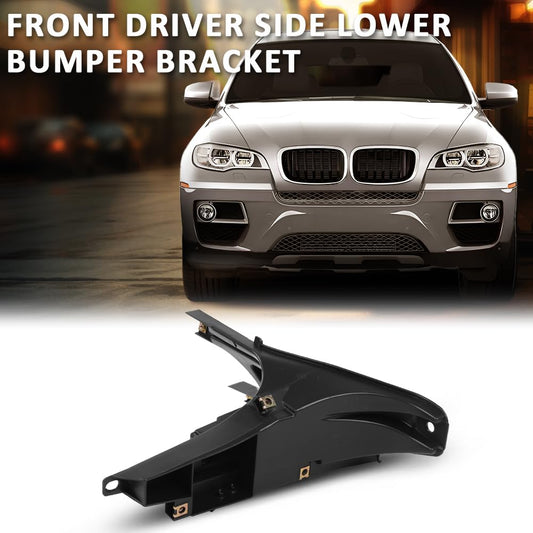 G-PLUS Front Lower Headlight Bumper Bracket Left Driver Side Compatible with BMW X5 2007-2013/Fit BMW X6 2008-2014 51657157983 BM1244101