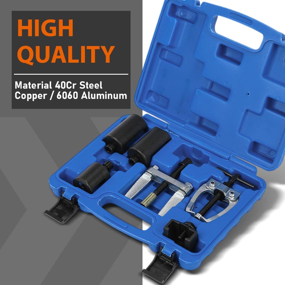 G-PLUS Universal Windshield Wiper Arm Puller Removal Kit DIY Disassemble Tool Fit VW Opel Porsche Honda BMW Audi Ford Benz 6PCS Heavy Duty Tool Set Black