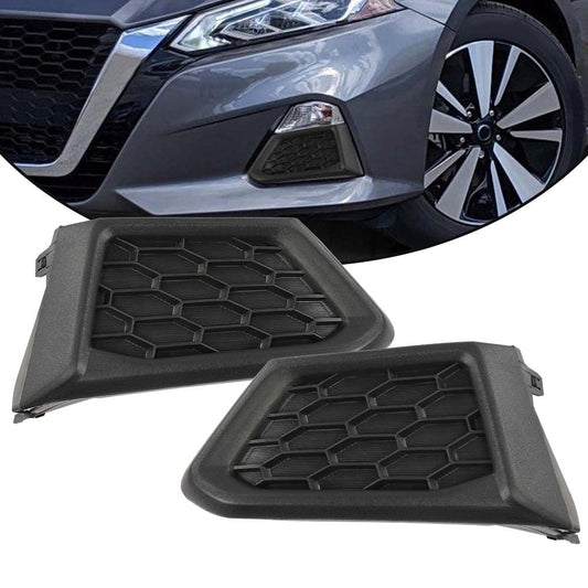 G-PLUS Driver & Passenger Side Fog Light Cover Set Compatible with 2019 2020 2021 NISSAN ALTIMA S SR NI1038163, NI1039163, NI1038163C, NI1039163C, NI1038163V, NI1039163V