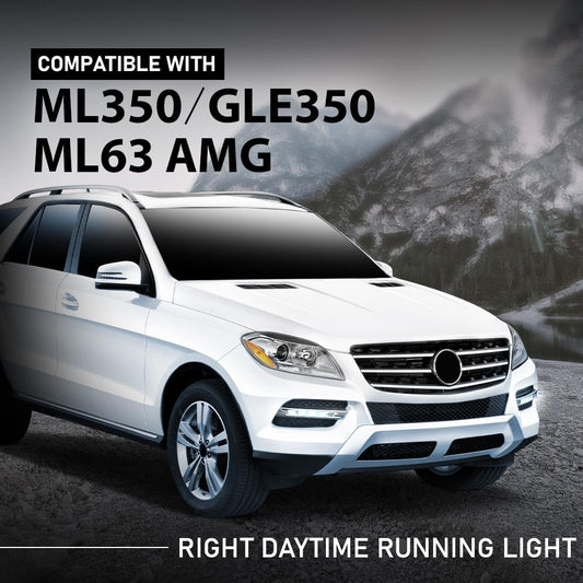 G-PLUS Right Daytime Running Light, Compatible with Benz W166 ML350 ML550 ML63AMG 2012-2015, Fit Benz W166 ML500 X204 GLK250 GLK350 2013-2015, Passenger Side, 2049065501, A2049065501