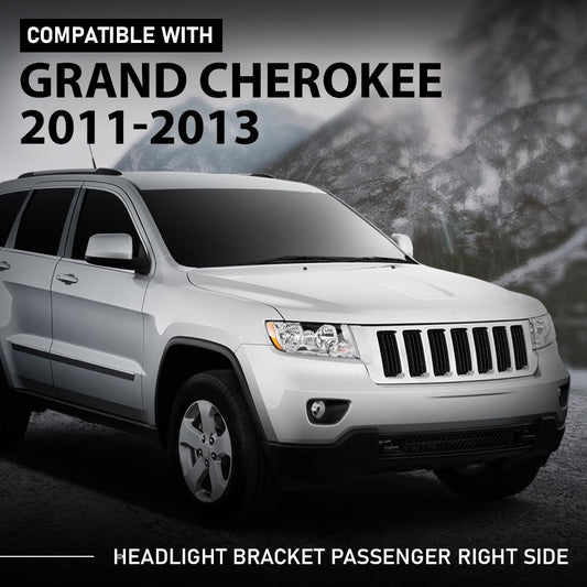 G-PLUS Headlight Bracket Right Compatible with Jeep Grand Cherokee 2011-2013 5156134AA, CH2509106