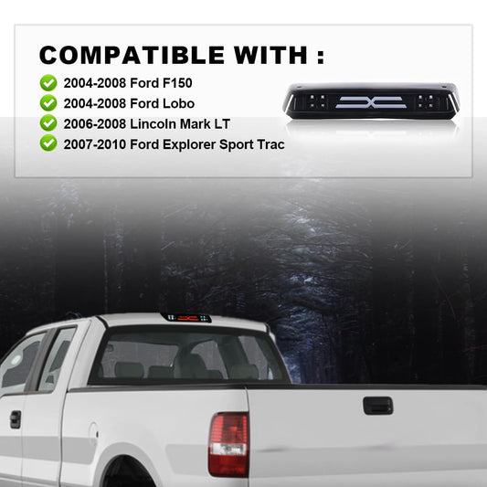G-PLUS Third Brake Light for Ford F150 2004-2008 High Mount Cargo Lamp Front View