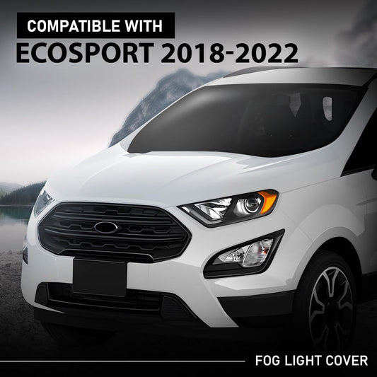 G-PLUS Front Left Bumper Fog Light Lamp Cover Bezel, Compatible with Ford EcoSport 2018-2021, Driver Side, GN1Z15266AB, FO1038185
