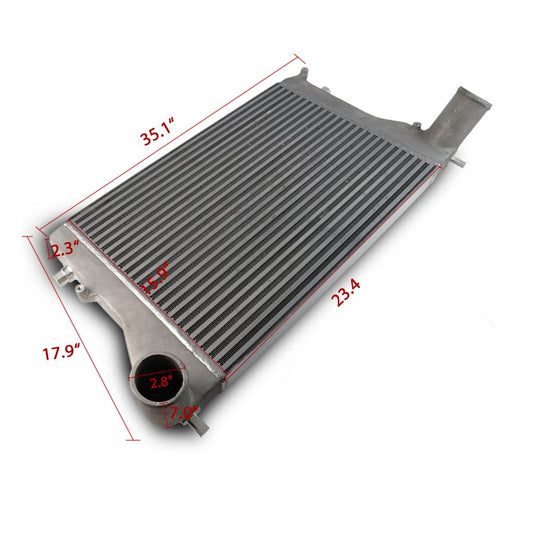 Front Mount Turbo Intercooler Kit With Red Intercooler Pipe Replacement For Audi A3/S3 2006-2010, For VW Golf MK5/MK6, For Passat B6/B7 1.8T 2.0T (Version 2)