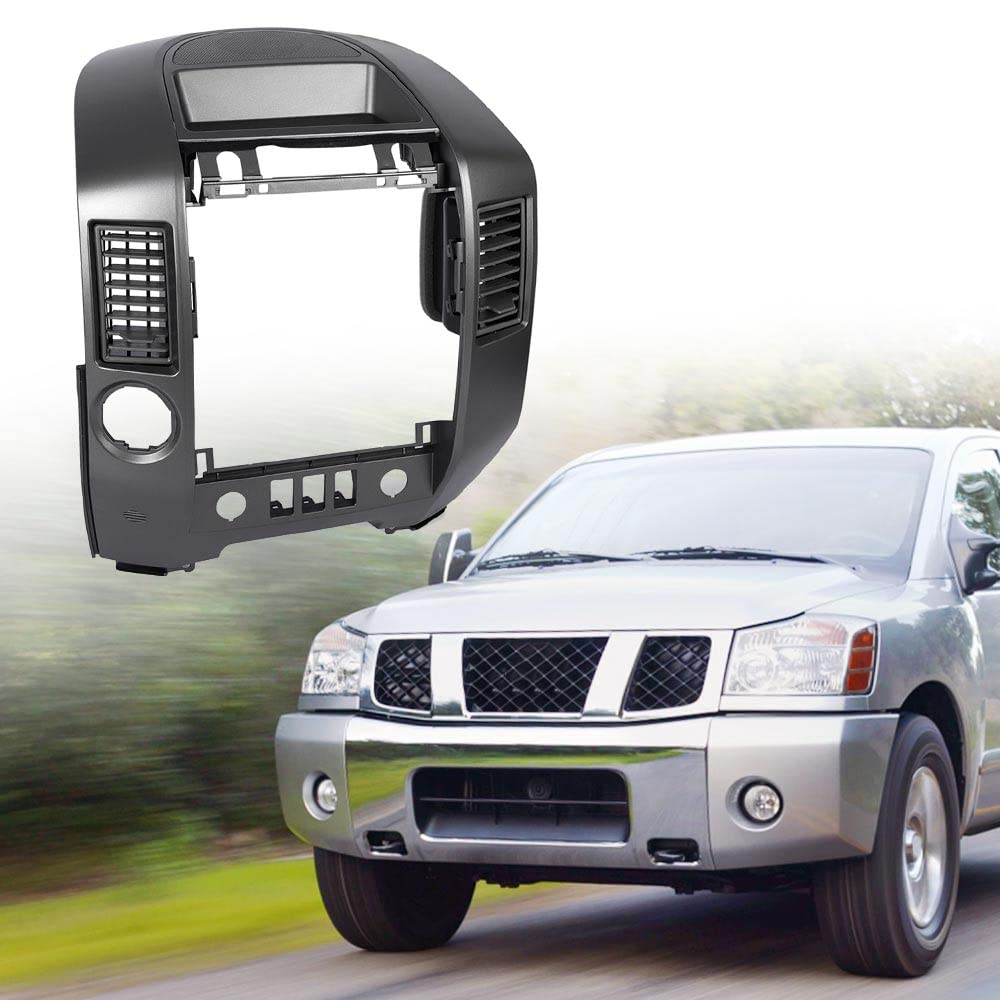 G-PLUS Center Dash Radio AC Bezel w/Speaker Bezel Compatible with 2004-2006 Nissan Titan/ 2005-2006 Nissan Armada/ 2004 Nissan Pathfinder Armada