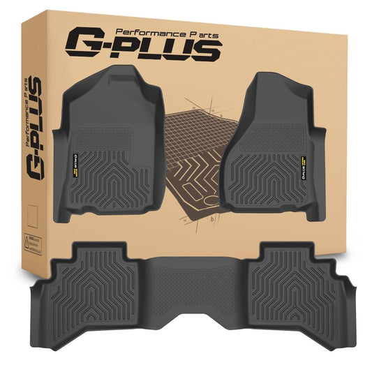 G-PLUS Floor Mats 3PCS for Dodge Ram 1500 2500 3500 2002-2009 TPE All Weather