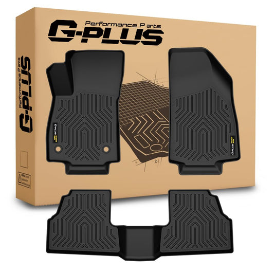 G-PLUS Floor Mats 3PCS for Buick Encore 2013-2022 Chevy Trax 2014-2022 TPE Black