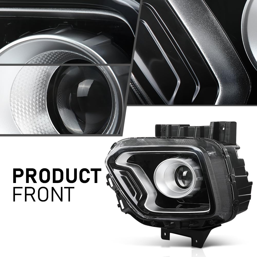 G-PLUS Front Left Headlight Assembly, Compatible with Kia Soul EX Model 2020 2021 2022, Driver Side, KI2502240