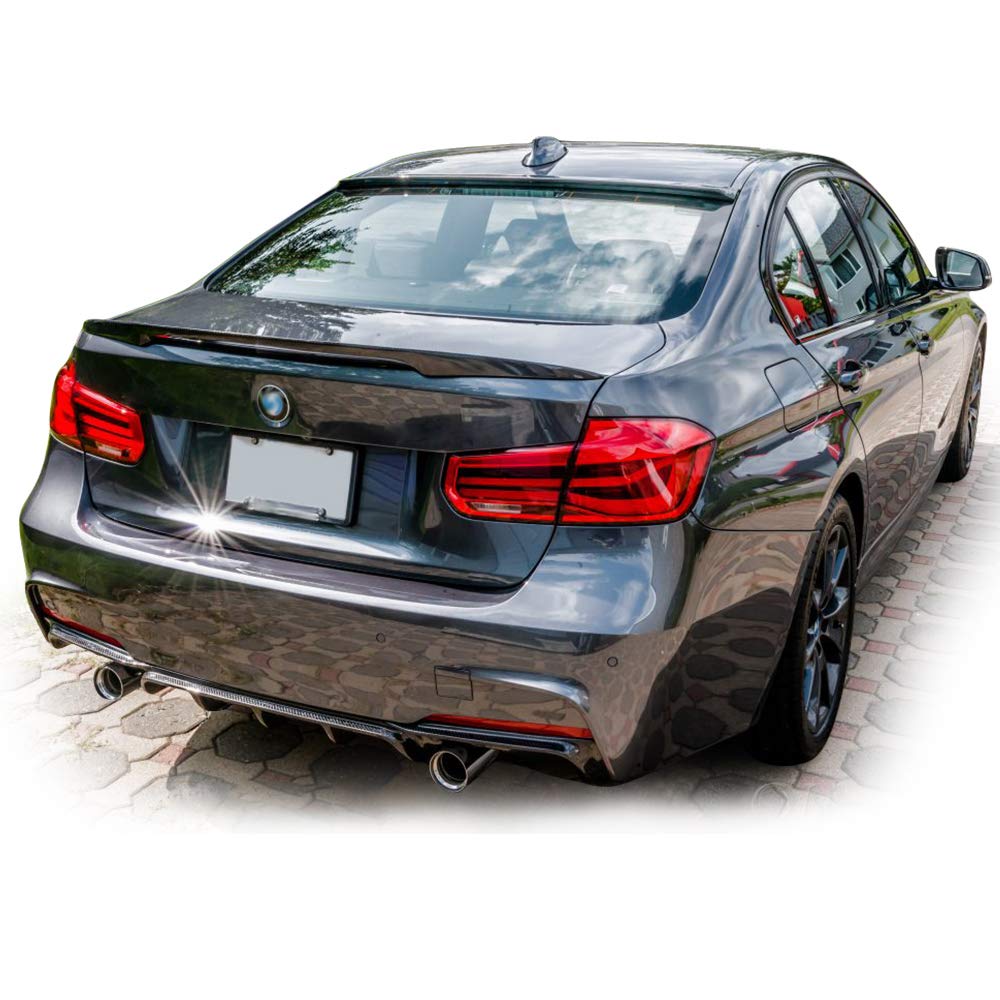 Carbon Fiber Rear Bumper Diffuser Lip Replacement for BMW F30 3 Series 320i 328i M Sport 2012-2018
