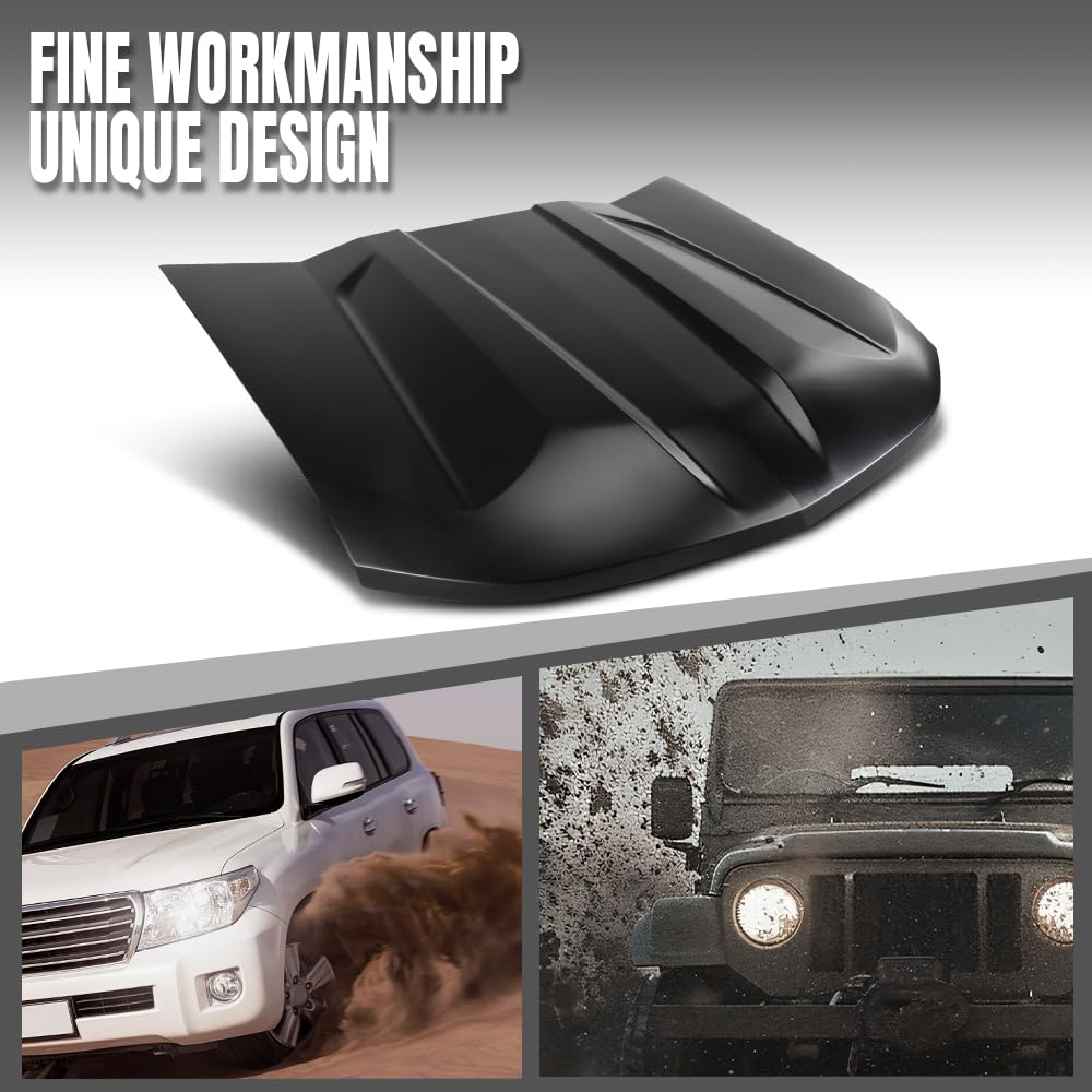 G-PLUS Front Hood Compatible with Chevy Colorado Z71 2023-2024 Black