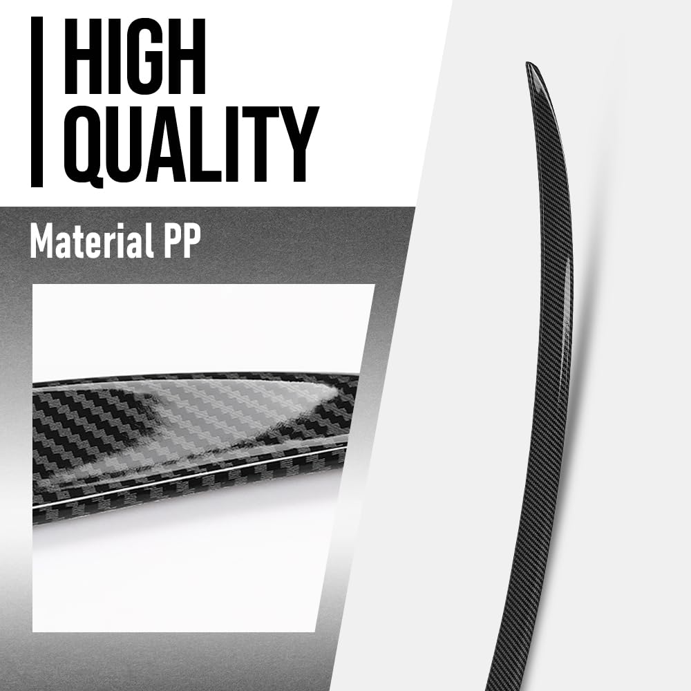 G-PLUS Rear Trunk Spoiler Wing Compatible with BMW E92 3 Series Coupe Models 2007 2008 2009 2010 2012 2013(Including M3 E92), Not Fit E93 Models Rear Trunk Spoiler Carbon Fiber Black