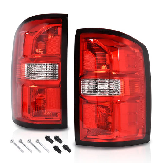 G-PLUS Tail Lights for GMC Sierra 1500 2014-2018 Sierra 2500HD 3500HD 2015-2019 Red Lens