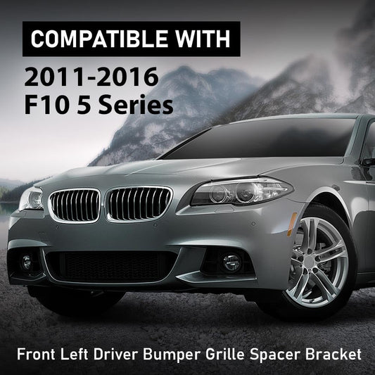 G-PLUS Front Bumper Wing Bracket Spacer Left Side Compatible with BMW 5-Series F10 F11 2011-2016 51117207931