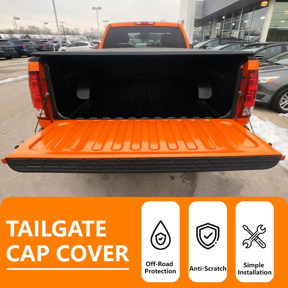 G-PLUS Tailgate Cap Top Protector Cover Compatible with Chevy Silverado GMC Sierra 1500 2007-2013/ Silverado Sierra 2500 3500 2007-2014(NOT fit 2007 Classic Models) 25844299, GM1904104 59.52" Length