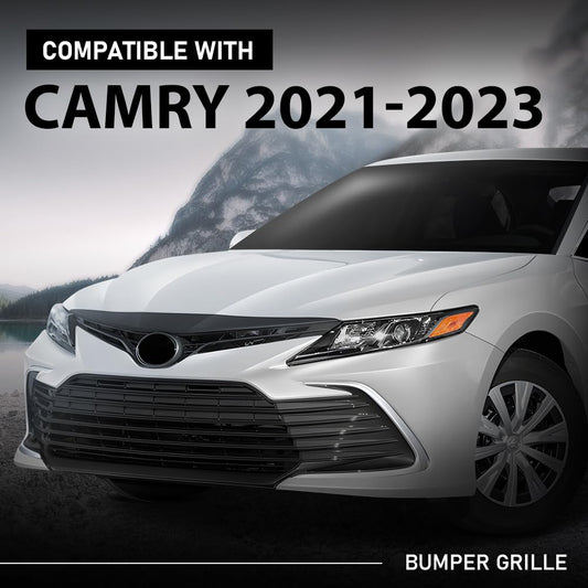 G-PLUS Front Bumper Upper Grille Cover Trim Compatible with Toyota Camry LE XLE 2021-2023 52111-06900